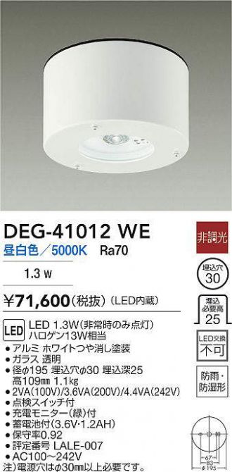 DEG-41012WE