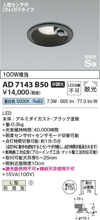 AD7143B50