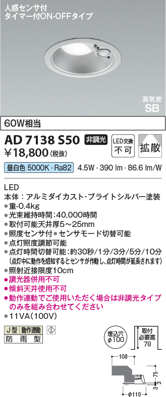 AD7138S50