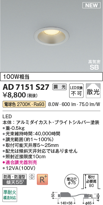 AD7151S27