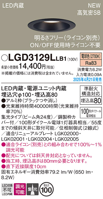 LGD3129LLB1