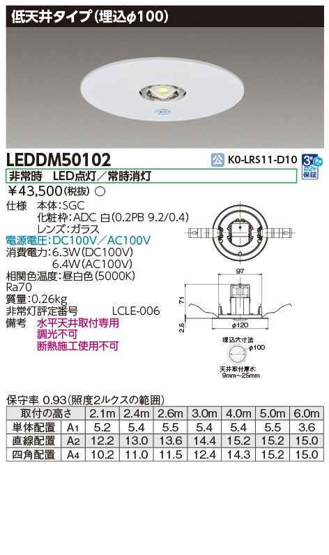 LEDDM50102